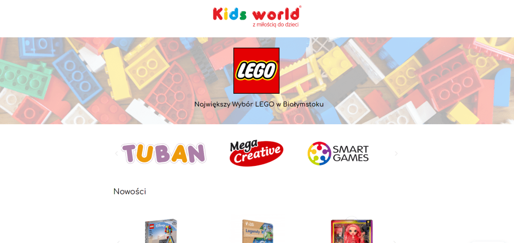 Kids World strona, strony internetowe Białystok