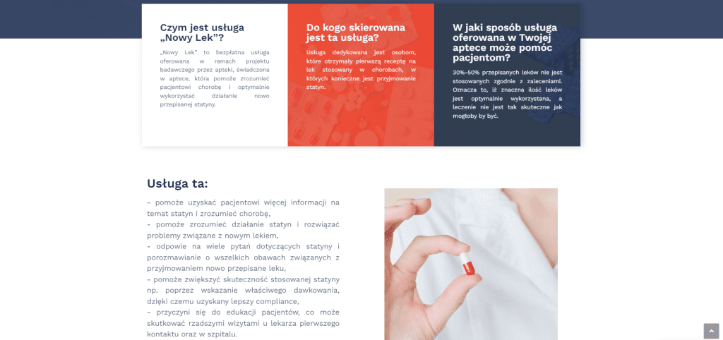 Nowy Lek strona, tworzenie stron internetowych Białystok